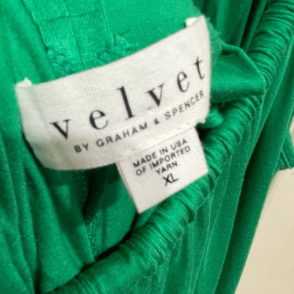 Anthropologie XL Velvet Graham & Spencer Kelly Green Cheyenne Maxi Dress EUC - Picture 4 of 11